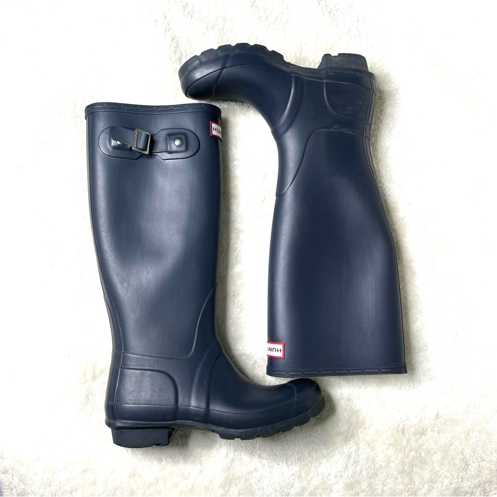 Hunter Original Tall Rain Boots Gray Size 6